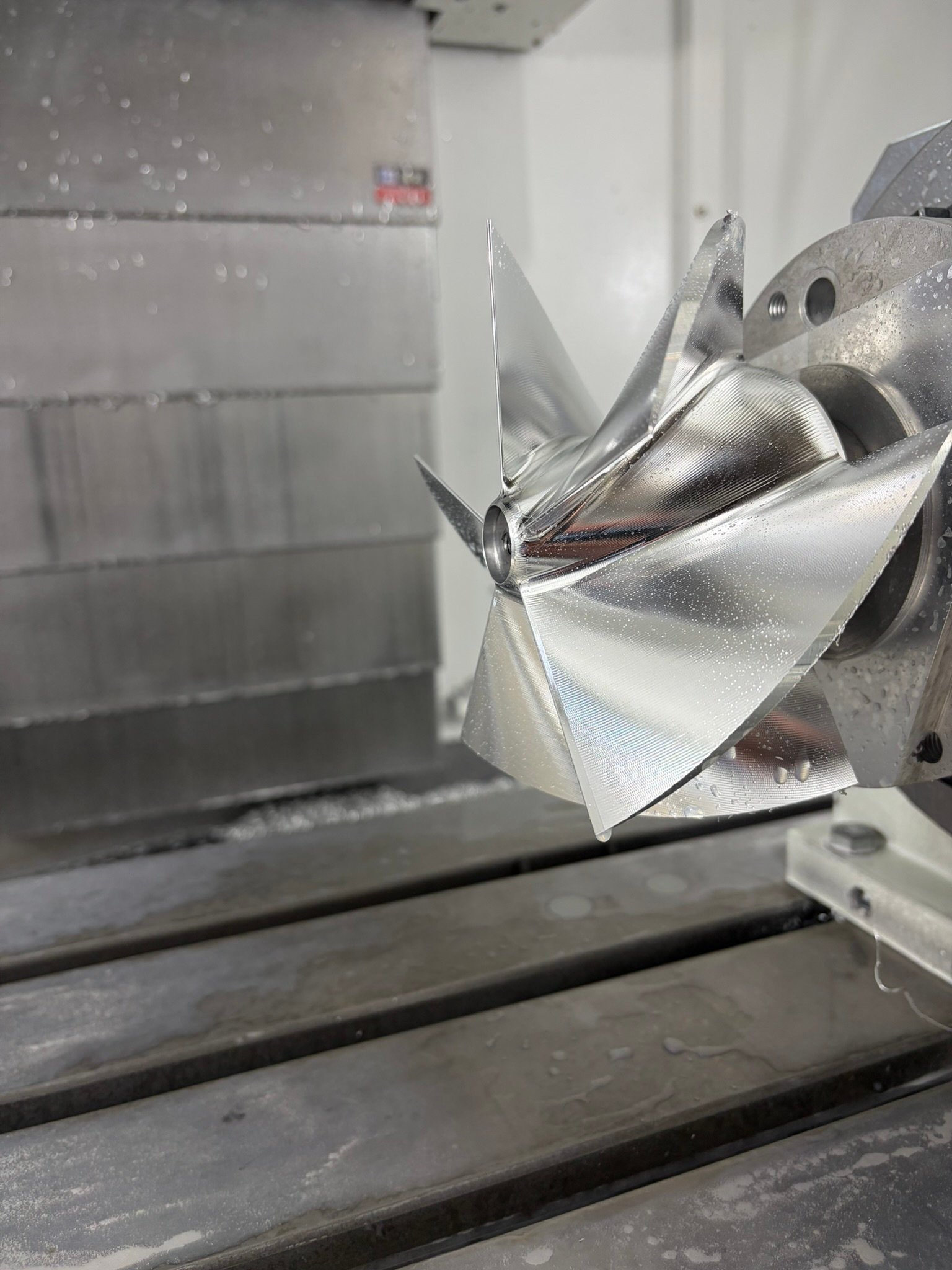 CNC Machined Impeller Gibbscam solidworks  